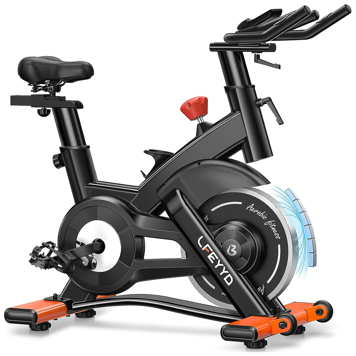 Exercise Bike Magnetic Resistance - Cyclette Pooboo, cyclette magnetica da 400
