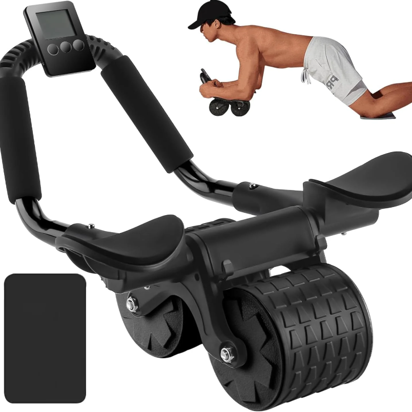 Ab Roller Wheel With Elbow Support - Supporto per il gomito Rimbalzo automatico